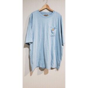 Carhartt SS Tee Shirt Pocket Loose Fit Moonstone Blue Nep K87 Mens Sz 2XL